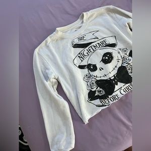 Jack skellington Crop top